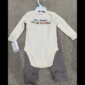 NWT Thanksgiving outfit 2pc baby
